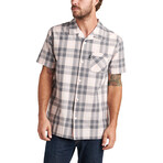 Ryder Short Sleeve Button Up Woven Shirt // Sepia Rose (2XL)