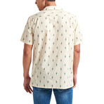 Craig Short Sleeve Button Up Camp Shirt // Almond Milk (L)