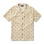 Craig Short Sleeve Button Up Camp Shirt // Almond Milk (XS)