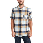 Dodge Short Sleeve Button Up Woven Shirt // Insignia Blue (M)