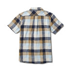 Dodge Short Sleeve Button Up Woven Shirt // Insignia Blue (L)