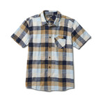 Dodge Short Sleeve Button Up Woven Shirt // Insignia Blue (XS)