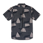 Durant Short Sleeve Button Up Woven Shirt // Caviar (2XL)