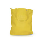 Bulgari // Foundation Leather Tote Bag // Yellow // Pre-Owned