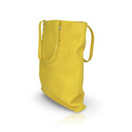 Bulgari // Foundation Leather Tote Bag // Yellow // Pre-Owned