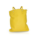 Bulgari // Foundation Leather Tote Bag // Yellow // Pre-Owned