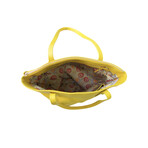 Bulgari // Foundation Leather Tote Bag // Yellow // Pre-Owned