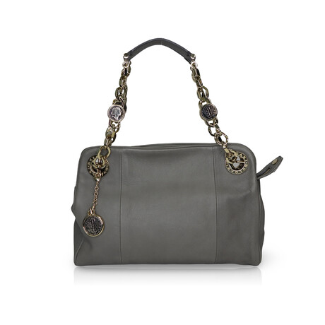 Bulgari // Monete Leather Bag // Gray // Pre-Owned