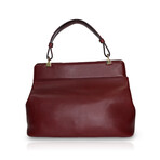 Bulgari // Isabella Rossellini Leather Bag // Burgundy // Pre-Owned