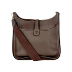 Hermes // Leather Taurillon Clemence Evelyne PM Shoulder Bag // Brown // Pre-Owned