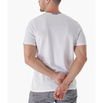 Regular Fit w/ Sleeve & Back Detail Shirt // White (XL)