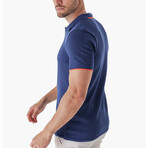 Tipped Polo // Navy (M)