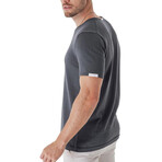 Regular Fit w/ Sleeve & Back Detail Shirt // Smoked (L)