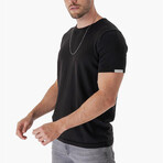 Regular Fit w/ Sleeve & Back Detail Shirt // Black (2XL)