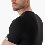Regular Fit w/ Sleeve & Back Detail Shirt // Black (S)