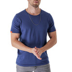 Regular Fit w/ Sleeve & Back Detail Shirt // Navy (2XL)