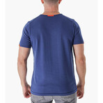 Regular Fit w/ Sleeve & Back Detail Shirt // Navy (S)