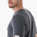 Regular Fit w/ Sleeve & Back Detail Shirt // Smoked (2XL)