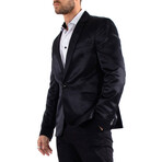 Satin Blazer // Black (US: 40R)