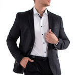 Micro Zig-Zag Blazer // Black (US: 48R)