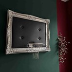 Framed Hoop // Silver Black (20"W x 16"H x 1"D)