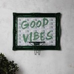 Framed Hoop // Good Vibes (20"W x 16"H x 1"D)