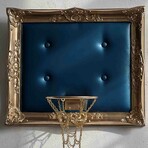 Framed Hoop // Gold Blue (20"W x 16"H x 1"D)