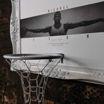 Framed Hoop // Michael Jordan (20"W x 16"H x 1"D)