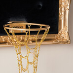 Framed Hoop // Gold Velvet Black (20"W x 16"H x 1"D)