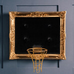 Framed Hoop // Gold Velvet Black (20"W x 16"H x 1"D)