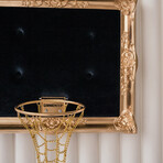 Framed Hoop // Gold Velvet Black (20"W x 16"H x 1"D)