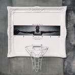 Framed Hoop // Michael Jordan (20"W x 16"H x 1"D)