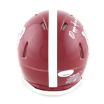 Ozzie Newsome Signed Alabama Crimson Tide Crimson Tide Mini Speed Helmet & Ozzie Newsome Signed Browns Flash Alternate Speed Mini Helmet