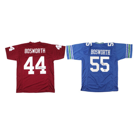 Brian Bosworth Signed Oklahoma Sooners Jersey  & Brian Bosworth Signed Seattle Seahawks Jersey