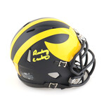 Amani Toomer Signed Michigan Wolverines Jersey & Anthony Carter Signed Michigan Wolverines  Speed Mini Helmet
