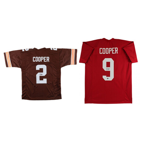 Amari Cooper Signed Alabama Crimson Tide Jersey & Amari Cooper Signed Cleveland Browns Jersey