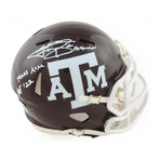Johnny Manziel Signed Texas A&M Aggies 8x10 Photo, Johnny Manziel Signed Texas A&M Aggies Speed Mini Helmet, & Johnny Manziel Signed Jersey