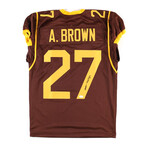 Antonio Brown Signed Pittsburgh Steelers Jersey & Antonio Brown Signed Central Michigan Chippewas Jersey