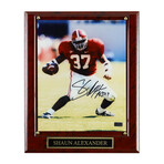 Shaun Alexander Signed Alabama Crimson Tide Crimson Tide Photo & Shaun Alexander Signed Seattle Seahawks Jersey