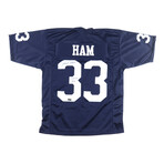 Jack Ham Signed Penn St Nittany Lions Jersey & Jack Ham Signed Steelers Speed Mini Helmet