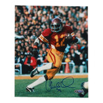 Charles White Signed UCS Trojans Jersey, Charles White Signed Jersey Los Angeles Ram, Charles White Signed USC Trojans Trojans 8x10 Photo, & Charles White Signed USC Trojans Trojans Speed Mini Helmet