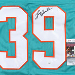 Larry Csonka Signed Syracuse Orangemen 16x20 Photo & Larry Csonka Signed Miami Dolphins Jersey