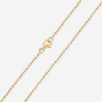 14K Yellow Gold Diamond Pendant Necklace // 18" // New