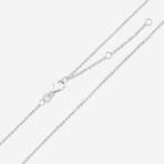 14K White Gold Diamond Pendant Necklace // 18" // New