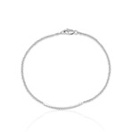 14K White Gold Diamond Bracelet III // 7" // New