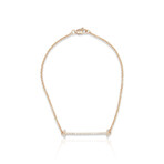 14K Rose Gold Diamond Bracelet III // 7" // New