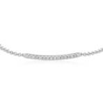 14K White Gold Diamond Bracelet III // 7" // New