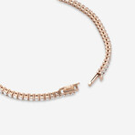 18K Rose Gold Diamond Tennis Bracelet // 7.25" // New