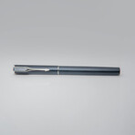 Genuine Muonionalusta Meteorite Pen // Silver and Black