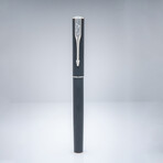 Genuine Muonionalusta Meteorite Pen // Silver and Black